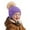 Purple, variant on QUOTAY Kids Winter Hats Knit Hat with Pom Soft Yarn Fine Stripes for Boys and Girls Beige,3-8 Years