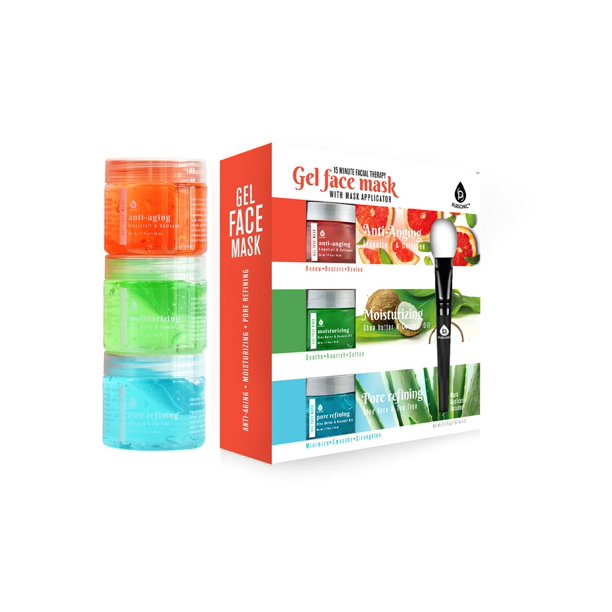 Download Pursonic 15 Minute Facial Therapy Gel Face Mask With Mask Applicator Walmart Com Walmart Com PSD Mockup Templates