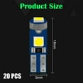 thumbnail image 3 of Fule T5 74 3-SMD LED Instrument Panel Dash Dashboard Gauge Light Bulb W3W 20PCS, 3 of 7