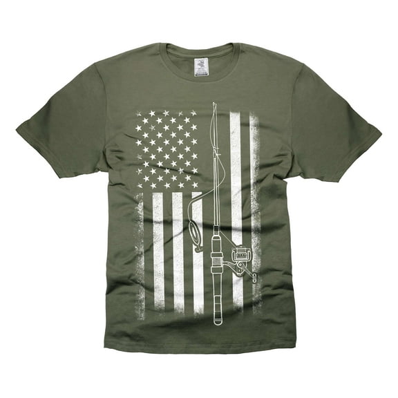 Fishing Flag Shirt USA Patriotic Flag Shirt Fishing Gifts Dad Patriotic Tee Fishing Patriotic Shirt