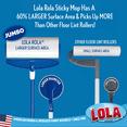 thumbnail image 4 of LOLA ROLA Sticky Mop Refill, Pet Hair/Lint Remover & Cleaner, Adhesive Roller - 6 Pack, 4 of 8