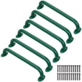 thumbnail image 1 of Empuñaduras de seguridad para parques infantiles SELEWARE, metal verde, 43 cm, paquete de 6, 1 of 7