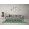 thumbnail image 3 of Ahgly Company Indoor Rectangle Persian Light Blue Traditional Area Rugs, 7' x 10', 3 of 4