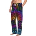 thumbnail image 2 of Balery Men'S Indian Mandalas Dragonfly Pants,Sleepwear Pants,Pajama Pants,Pj Bottoms Drawstring And Pockets-Small, 2 of 9