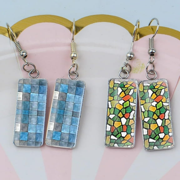 50pcs Rectangle Pendant Trays Setting Stainless Steel Bezel Pendant Blanks Cabochon Cameo Bezel Trays for DIY Crafts Jewelry Making, 26 mm x 11.1 mm