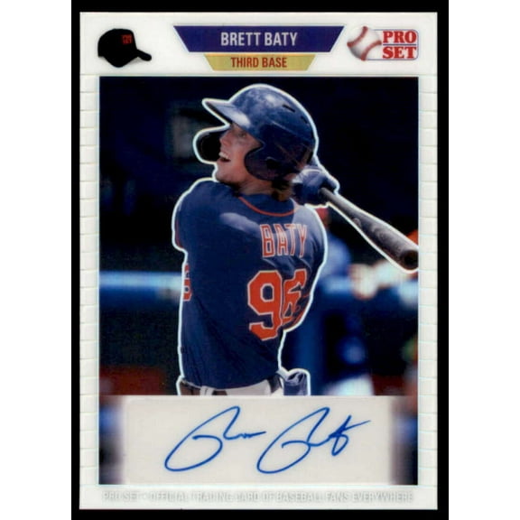 Brett Baty Rookie Card 2021 Leaf Pro Set Purple #PABB1