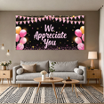 thumbnail image 6 of Pink Glitter Appreciation Banner We Appreciate You Stars for Employee Recognition Event Party Celebration Indoor Decoration, 6 of 7