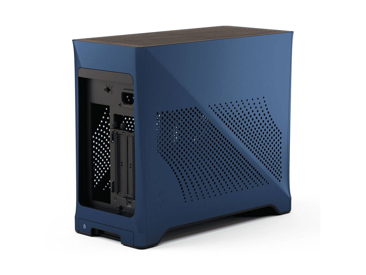 Fractal Design Era 2 Midnight Blue Anodized Aluminum/Steel Mini-ITX Compact Small Form Factor PC Case