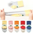 thumbnail image 5 of Fraobbg 5 Pairs Baby Boys Girls Cotton Crew Socks Soft Cozy Ankle Socks for Newborn Infant Toddlers, 5 of 6