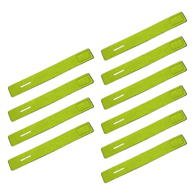 10 piezas de correas de caña de pescar reutilizables para caña de pescar, envoltura de cinturón, lazos para caña de pescar, soportes para caña de pesc Verde Sunnimix Cinturones de caña de pescar