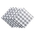 thumbnail image 1 of Serviette à Carreaux Gris et Blanc - Ensemble de 6, 1 of 1