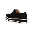 thumbnail image 3 of Women Faux Suede Perforated Slip-On Lug Sole Flatform 19072, 3 of 6