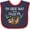 Navy and Red, variant on Inktastic My Great Aunt Loves Me Cute Sloth and Baby Boys or Girls Baby Bib