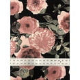 thumbnail image 3 of Polyester Venezia Spandex 2 Ways Stretch Light Weight Big Floral Design Fabric, 3 of 3