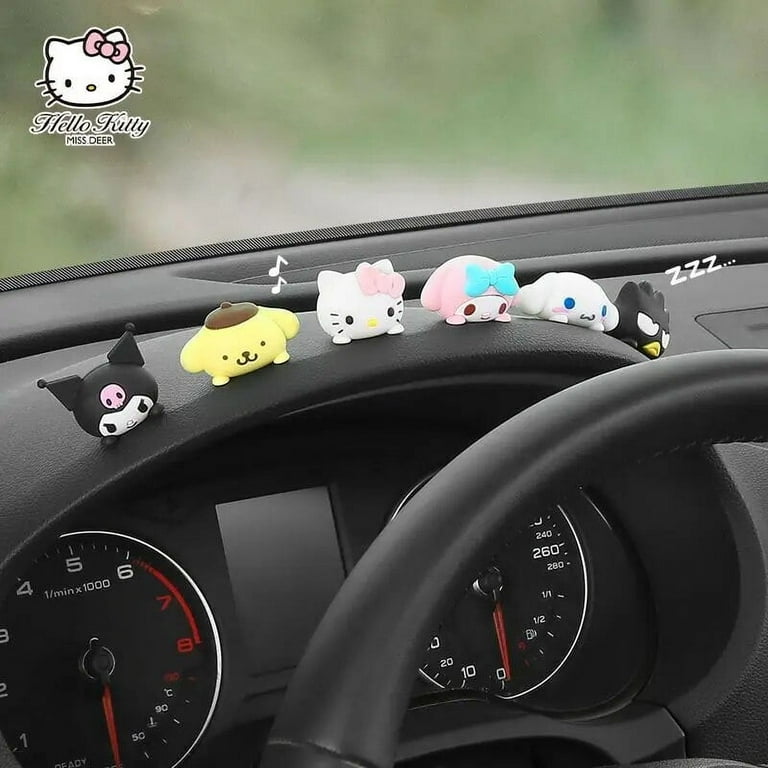 Hello Kitty Car Ornaments Cartoon Cute Automobile Inside Car Accessories Student Girl Desktop Figure Room Decor Exquisite Gift Girl s Size One Size