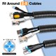thumbnail image 2 of Tubo de telar de alambre YesBes de 60 pies/18 m 3/4 pulgadas, negro dividido, 2 of 6