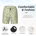 thumbnail image 5 of Balery Daisies Flowers Mens Swim Trunks Swim Shorts for Men Quick Dry Inseam Beach Shorts with Compression Liner Pocket-Medium, 5 of 9