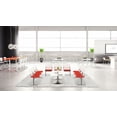 thumbnail image 2 of KFI Studios KOOL 4 Seat Reception Bench, White Back, Tuxedo Seat, 2 of 3