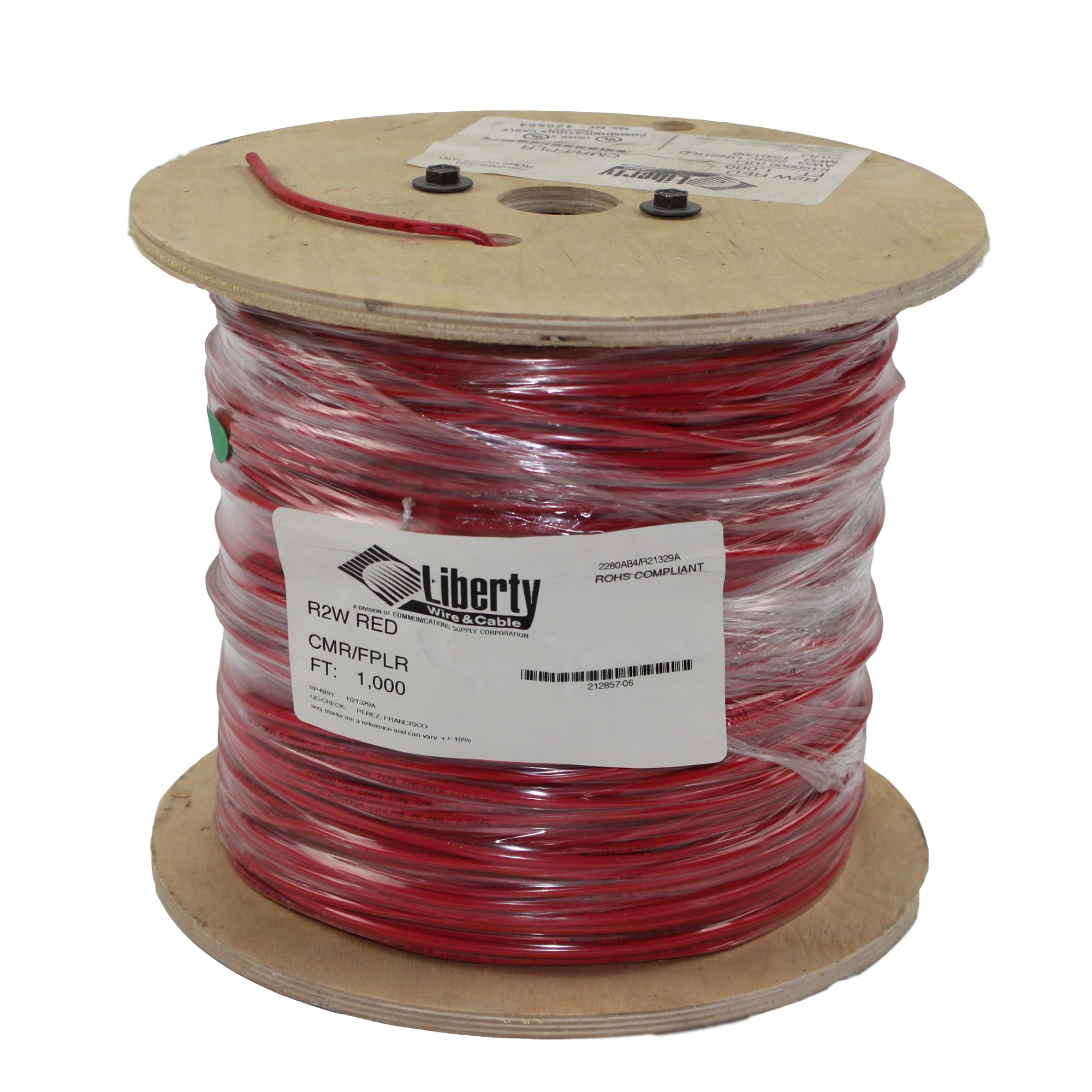 Solid CCS CCTV Bulk Coax Direct Burial Cable Spool Black 18AWG Syston 1000ft Quad Shield Outdoor RG-59/U 3.0 GHz