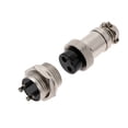 thumbnail image 1 of VONKY 5 Pairs/set Male Female Aviation Connector Socket Metal Silver Aviation Plug Accessory GX12-2, 1 of 9