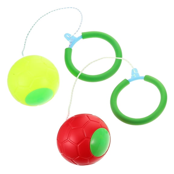 CTIRCHIU 2Pcs Assorted Plastic Ankle Skip Balls for Indoor Outdoor Balance and Fitness Exercise Training