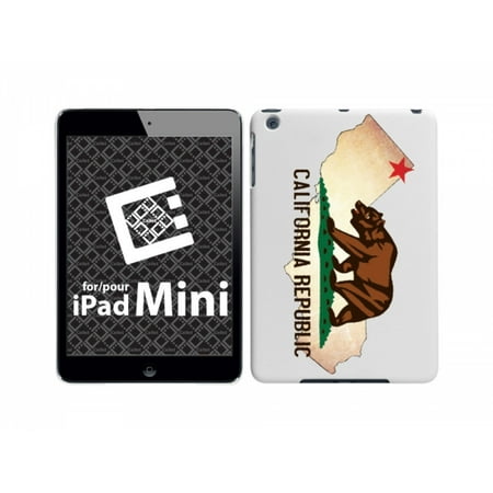 Cellet White Proguard Case with California Flag on its Map for Apple iPad mini/iPad mini