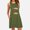 A01402-Army Green, variant on CALAFEBILA Womens Dresses Plus Size Sleeveless Floral Mini Sun Dress Pockets Tank Dress Short Womens Dresses