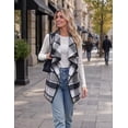 thumbnail image 5 of Zeagoo Women Tunic Vest Plaid Jackets Sleeveless Long Flannel Shirts with Pockets Dressy Fall Winter Trendy, 5 of 6