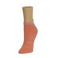 thumbnail image 2 of MeMoi Gradient Shades Soft-Fit Cotton-Rich Low Cut Socks - Womens - Female, One Size, Fusion Coral, 2 of 2