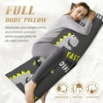 thumbnail image 5 of Bingfone Body Pillow Cover Long Pillow Case With Zipper Decorative Bedding Pillowcase 20"X54" Soft Cushion Pillow Case For Bedroom-Cute Dinosaur, 5 of 8