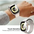 thumbnail image 5 of 2 Pack Hard PC Case with Tempered Glass Screen Protector Compatible with Apple Watch Ultra 2 (2024) / Ultra 49mm, Scratch Resistant Lightweight Full Coverage Cover for iWatch, 1 Starlight + 1 Clear, 5 of 7