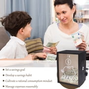 Clear Piggy Bank with Lock, Large Money Saving Jar, Penny Piggy Bank Box Container for Cash Saving, Openable Money Coin Change Bank for Adults Kids Boys Girls