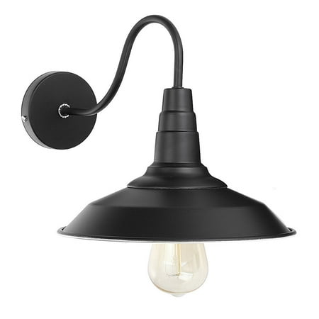 2 Pcaks Black Wall Sconce Lighting Lamp Gooseneck Barn Lights Industrial Vintage Farmhouse E26 Indoor Porch Light Set Of Canada 2 Pcaks Black Wall Sconce Lighting, Gooseneck Exterior Light Fixtures Canada