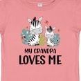 thumbnail image 4 of Inktastic Zebra My Grandpa Loves Me Boys or Girls Baby T-Shirt, 4 of 5