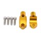 thumbnail image 3 of 2 piezas de abrazadera de espejo de cilindro maestro de motocicleta, conjunto de reemplazo de aluminio para Amarillo, 3 of 5