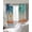 Beige, variant on Boho Summer Beach Blackout Curtains for Bedroom/Living Room, Thermal Insulated Kitchen Curtains, Abstract Tropical Palm Trees Watercolor Grommet Darkening Window Treatment Drapes 27.5"x39"x2