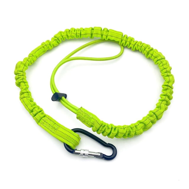 90cm Carabiner Lanyard Retractable Safety Rope Telescopic Elastic Cli Tool T7G2