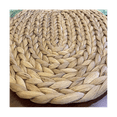 thumbnail image 7 of Oval Woven Placemats, Natural Water Hyacinth Placemats , Straw Braided Rattan Placemats, 12X16 Inches 4Pack,4 x Placemats,Brown, 7 of 7