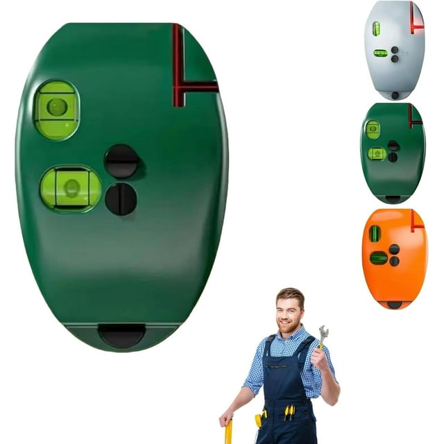 90 Degree Electronic Red Light Scale, Red Light Level, Green Self Leveling Cross Line Reds Lights Level, Self-leveling Parallel Lines Parallel Line (Green)