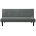 Serta Easton Modern Futon, Gray Fabric