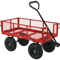 Ironton Steel Garden Cart, 400-Lb. Capacity, 38in.L x 18-1/2in.W x 21in.H