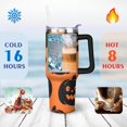 thumbnail image 4 of Happy Halloween Pumpkin Mug with Handle and Straws 40 oz Vacuum Insulated Halloween Travel Cup Birthday Present for Women Girls Daughter Mom Gifts for Him/Her Coffee Mugs, 4 of 7