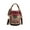 Pink, variant on Women's Blue Checkered Bucket Bag - Denim-Inspired Faux Leather Crossbody Clutch with Gold Accents (5.51×4.72×5.91in)