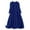 Blue, variant on Women's Plus Size Midi Dress Long Lantern Sleeve Mock Neck Button down Shirt Dress Casual Tunic Dresses(Blue,Large)