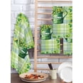 thumbnail image 2 of St. Patrick's Day Kitchen Dish Towels for Drying Dishes Set of 4, Green Shamrock Watering Can Leaf Plaid Waffle Weave Microfiber Hand Tea Bathroom Towels Quick Dry & Absorbent Towel 15.7x23.6, 2 of 7