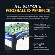 Hathaway Allure Foosball Table, 48-in, Black/Blue