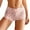 Pink, variant on Custom Letter Logo Low Waist Striped Tangas No Show Bikini Custom Thongs Women Underwear Panties Cotton Thong