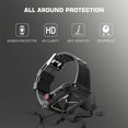 thumbnail image 3 of Estuche Apple Watch Series 7 de 45 mm Estuche protector de cuerpo completo 360 con protector de pantalla Estuche impermeable a prueba de golpes y polvo negro, 3 of 5
