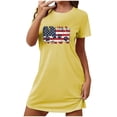 thumbnail image 1 of Birdeem Chemises de Nuit pour Femmes Chemise de Nuit Courte Surdimensionnée Mode Imprimé Poitrine Manches Courtes, 1 of 12