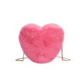 thumbnail image 3 of Bolsa bandolera con cadena para mujer con corazón de felpa de San Valentín (rosa rosa) Likrtyny Para Estrenar, 3 of 9
